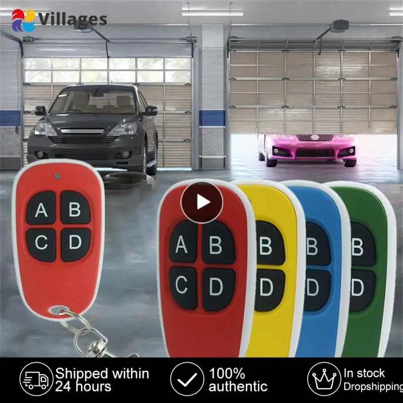 

1~10PCS Garage Door Remote Control 433MHz 4 Keys Copy Universal Remote Control Cloning electric gate Remote Controller