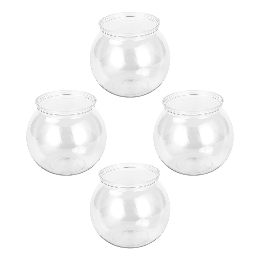 4 шт. небольшой аквариум прозрачный контейнер для аквариума террариумы чаша