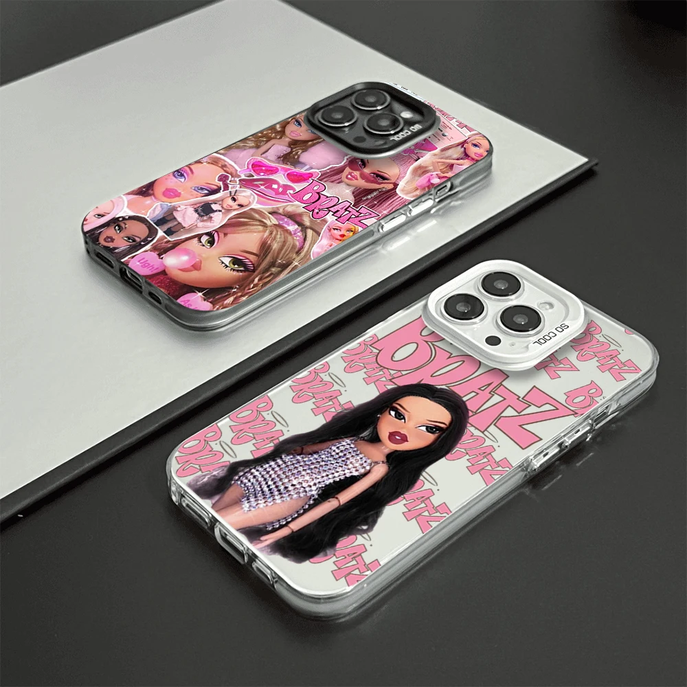 Cute B-Bratzs Doll Phone Case For Samsung S24 23 22 ULTRA A34 33 32 20S 5G 4G Laser Cover