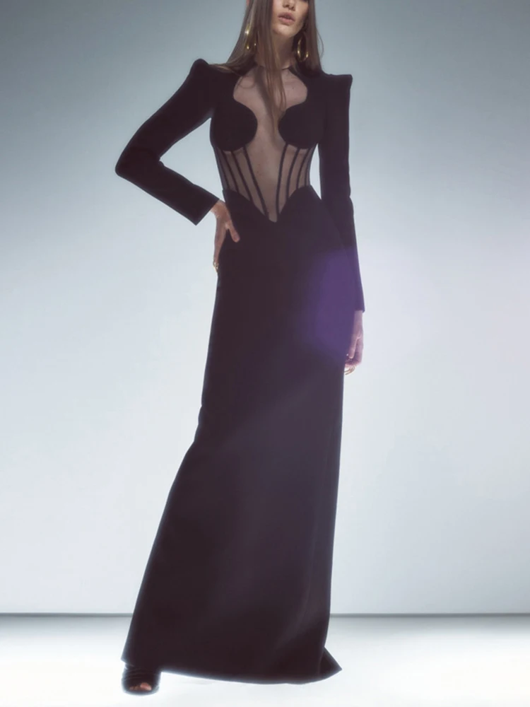 

Женское Сетчатое платье Articat, облегающее платье из лоскутков, вечерние, для клуба