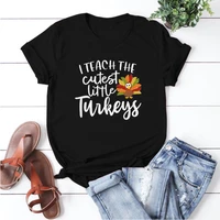 i teach the cutest turkeys shirt teacher thanksgiving tshirt thanksgiving vibes thankful teacher shirt thanks tees cotton 100