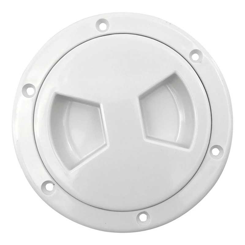 

AU04 -4In Marine Round Inspection Deck Plate Hatch With Detachable Smooth Center, Water Tight For Outdoor Installations,