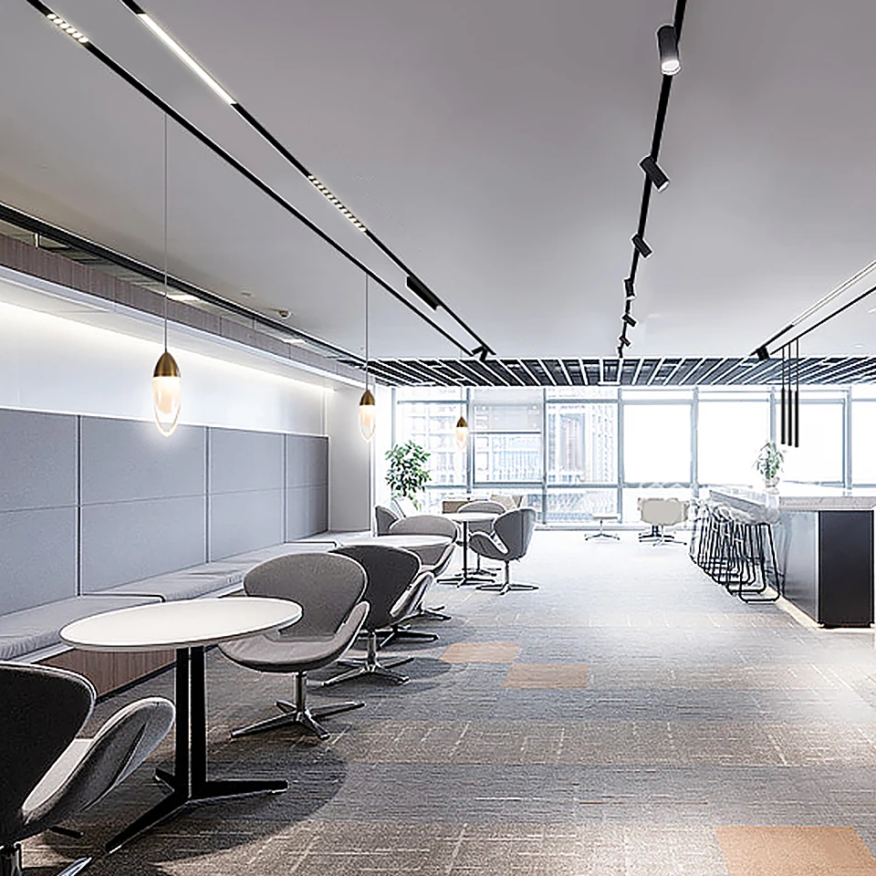 Светодиодный магнитный Трековый светильник Zigbee Tuya линейный фонарь Dali 48 В умный