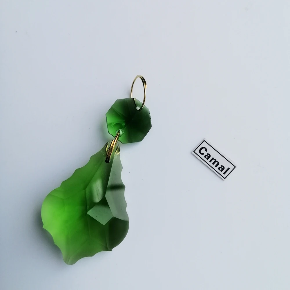 Camal 2 шт. гирлянда 38 мм K9, подвеска из искусственных кристаллов, восьмиугольные бусины, Золотое кольцо, Ловец Солнца, лампа, люстра для освещения, подвесная