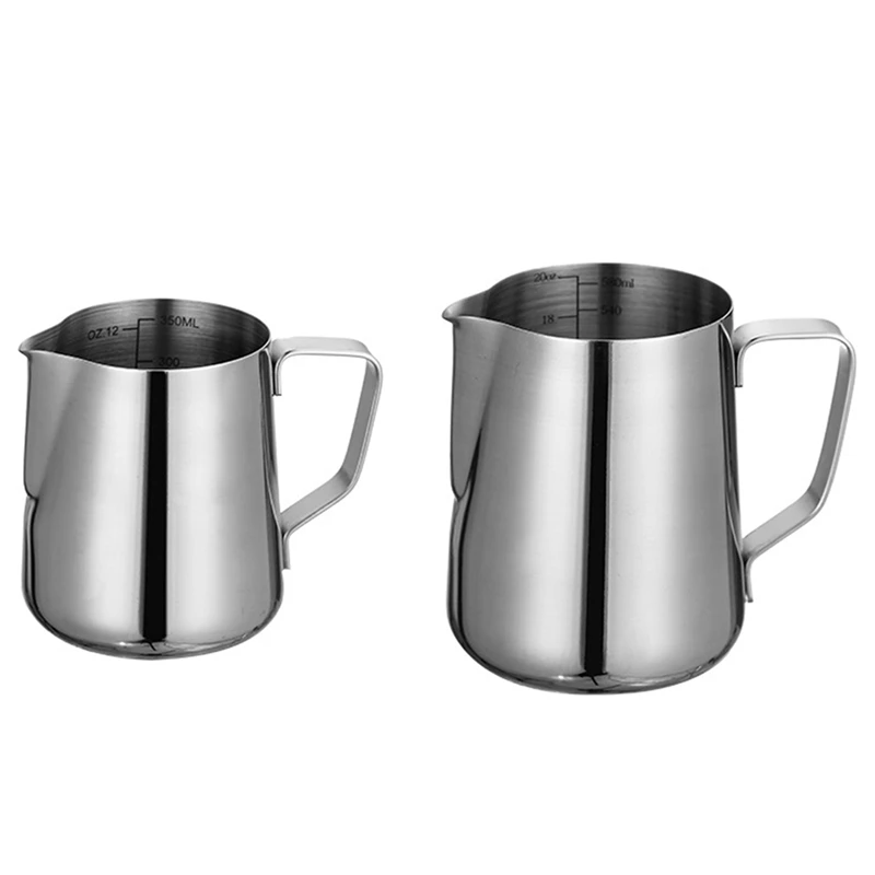 

Кувшин для взбивания молока, посуда для бариста из нержавеющей стали, для приготовления кофе, эспрессо, кофе, латте, капучино, молочного крем...