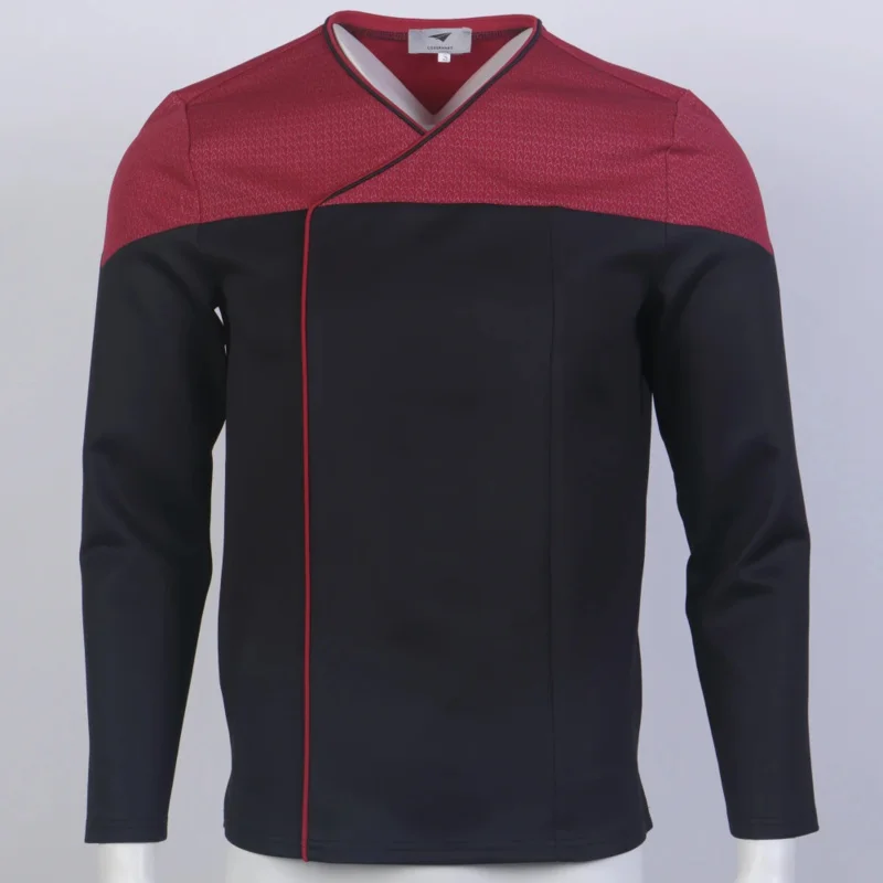 Звездный Пикард 2 красная униформа косплей Флот Золотая синяя рубашка костюм