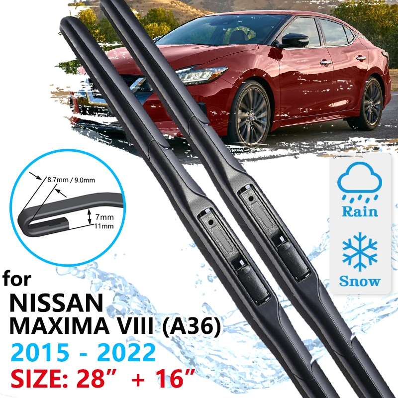 

Car Front Wiper Blade For Nissan Maxima 8th A36 2016~2022 2020 2019 2018 Windscreen Windshield Windows Wipers Accessories 2017