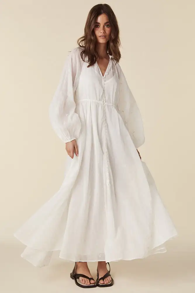 

All-cotton embroidered holiday dress