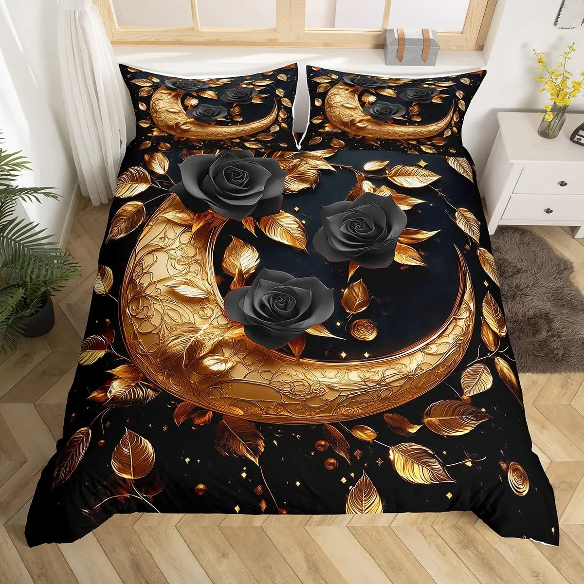 Пододеяльник с розовым цветочным принтом винтажный пододеяльник в форме