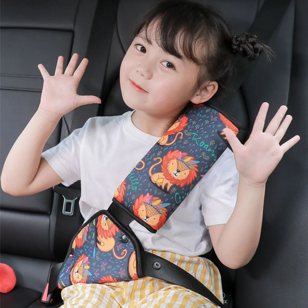 Kids Seat Belt Adjustment Holder Child Car Safe Fit Seat Belt Adjuster Baby Safety Triangle Sturdy Device Protection Positioner