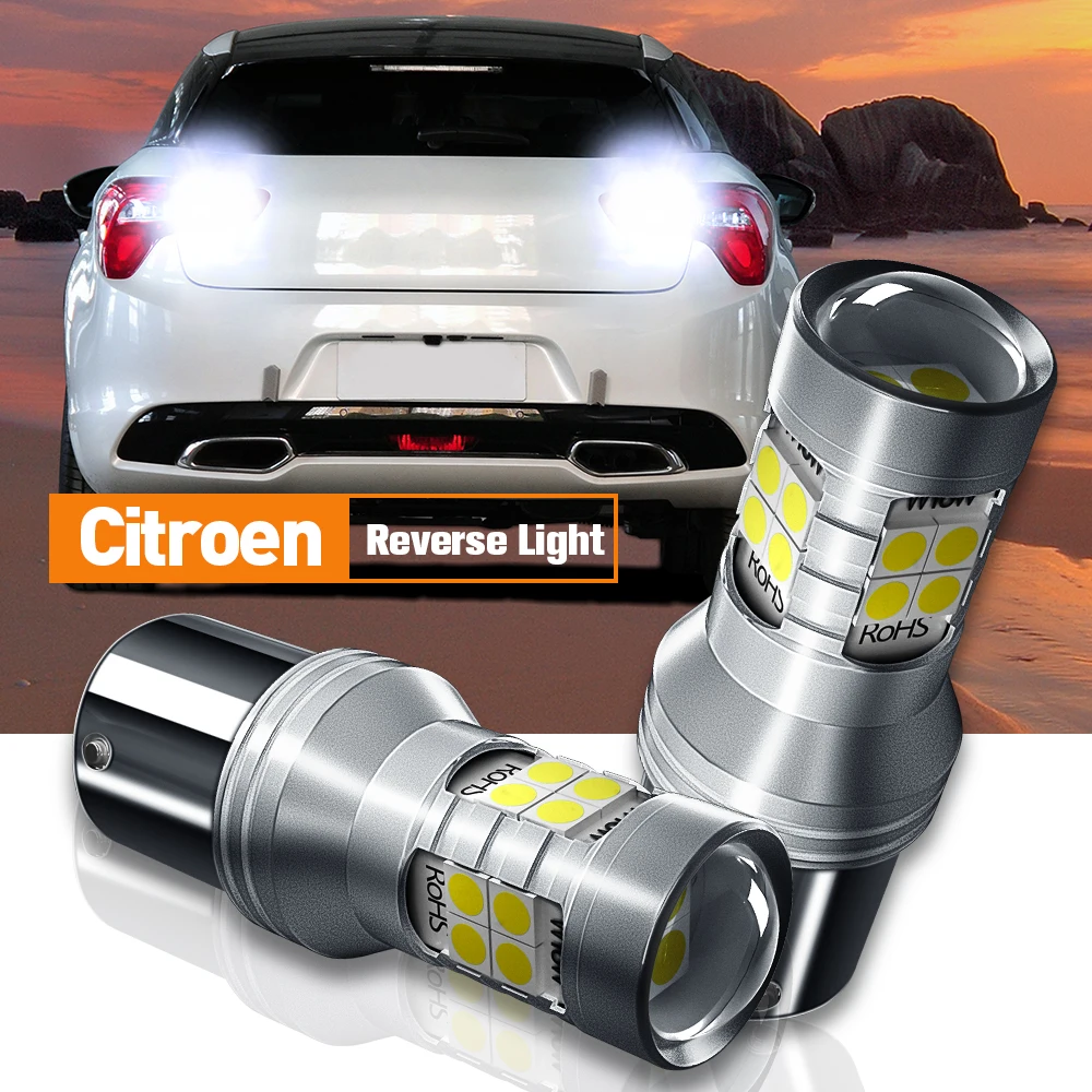 

2x LED Reverse Light Backup Lamp P21W BA15S 7506 Canbus For Citroen Berlingo C1 C2 C3 C4 Grand Picasso Cactus C5 C8 DS3 DS4 DS5