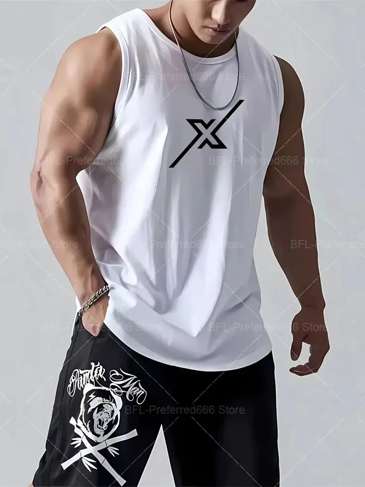 

Мужские майки для тренажерного зала, летняя футболка без рукавов для бега трусцой, спортивная тренировка, баскетбол, фитнес-жилет, сетчатые быстросохнущие футболки, мужская одежда