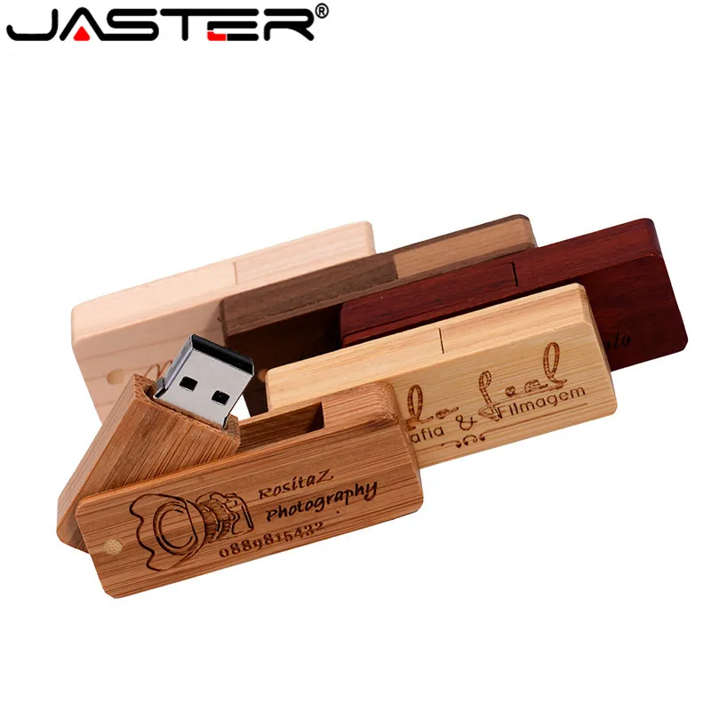 

JASTER USB флэш-накопитель с логотипом клиента из натурального дерева и бамбука, 4 ГБ, 8 ГБ, 16 ГБ, 32 ГБ