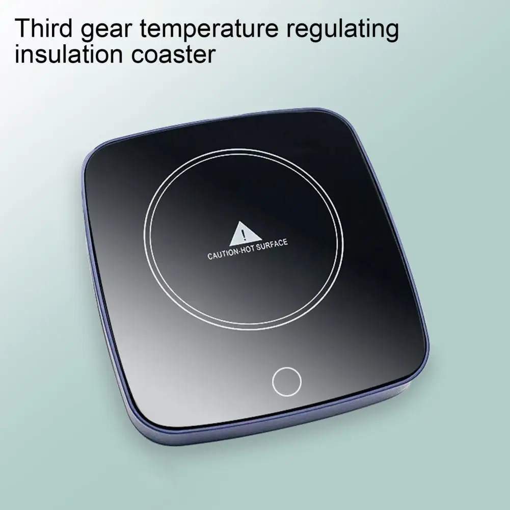 

Universal Mug Heater Pad Electric Cup Warmer Coaster Waterproof Glass Panel Tea Milk Water Heating Pad Mug Heating Coaster