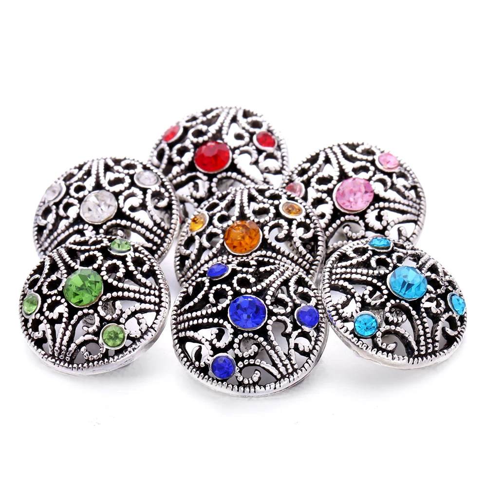 

Wholesale New Arrivals DIY Cufflinks Flower Gemelos Accessories Fit 18mm New In Bracelet Clasp Jewelry For Men And Women B414