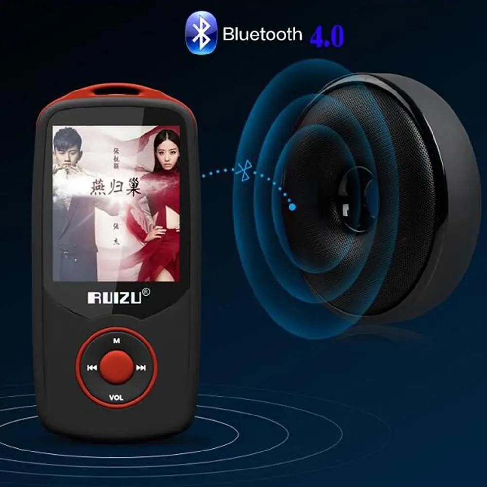 Портативный MP3 музыкальный мини-плеер с Bluetooth 4 ГБ/8 ГБ FM Запись электронная книга