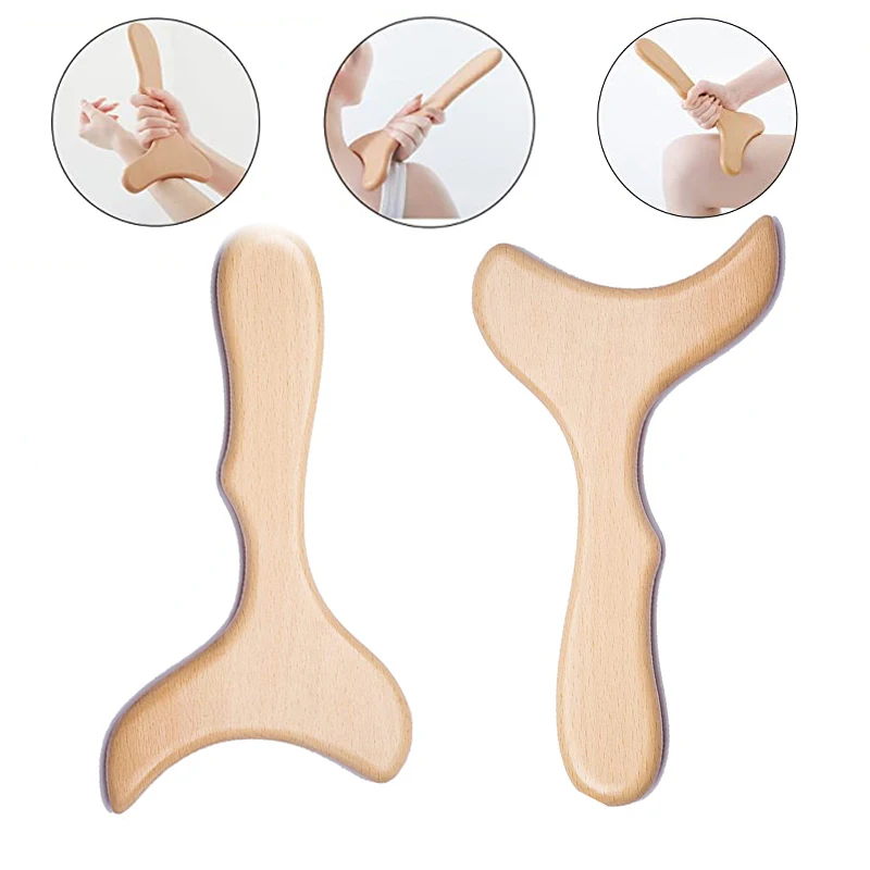 

Wooden Gua Sha Lymphatic Drainage Tool Wood Therapy Massage Anti Cellulite Lymphatic Paddle Muscle Pain Relief Scraping Board