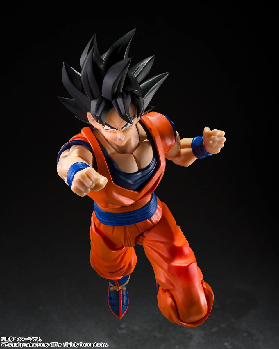 Фото В наличии: Оригинальная фигурка BANDAI SHFiguarts Сон Гоку (Добрый Сайян) из аниме Dragon Ball Z, коллекционная модель, игрушка №5