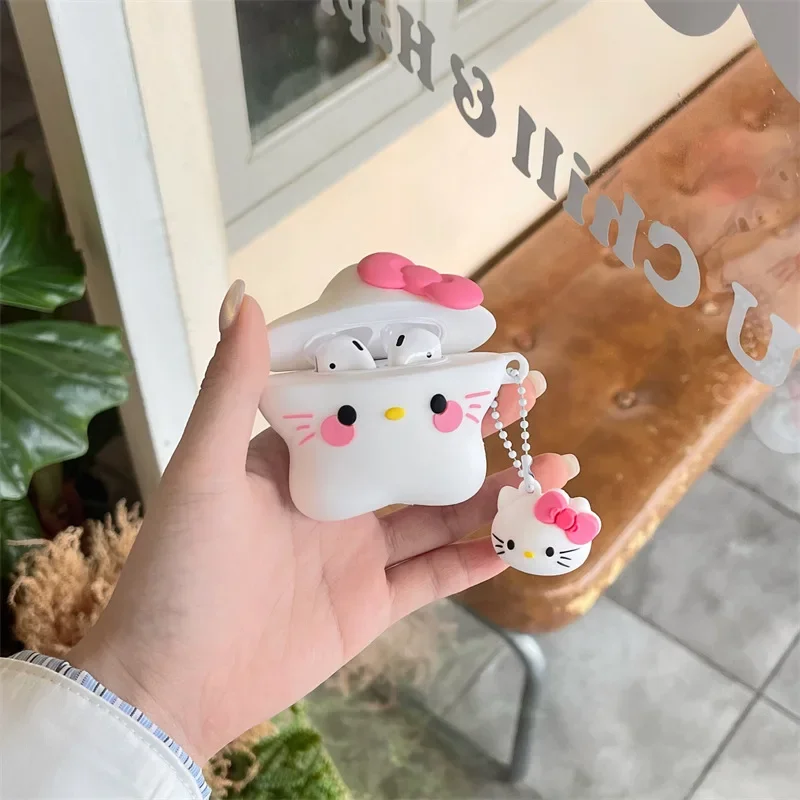 Sanrio Hello Kitty силикагель AirPods Pro Bluetooth сумка для наушников милый мультяшный мягкий