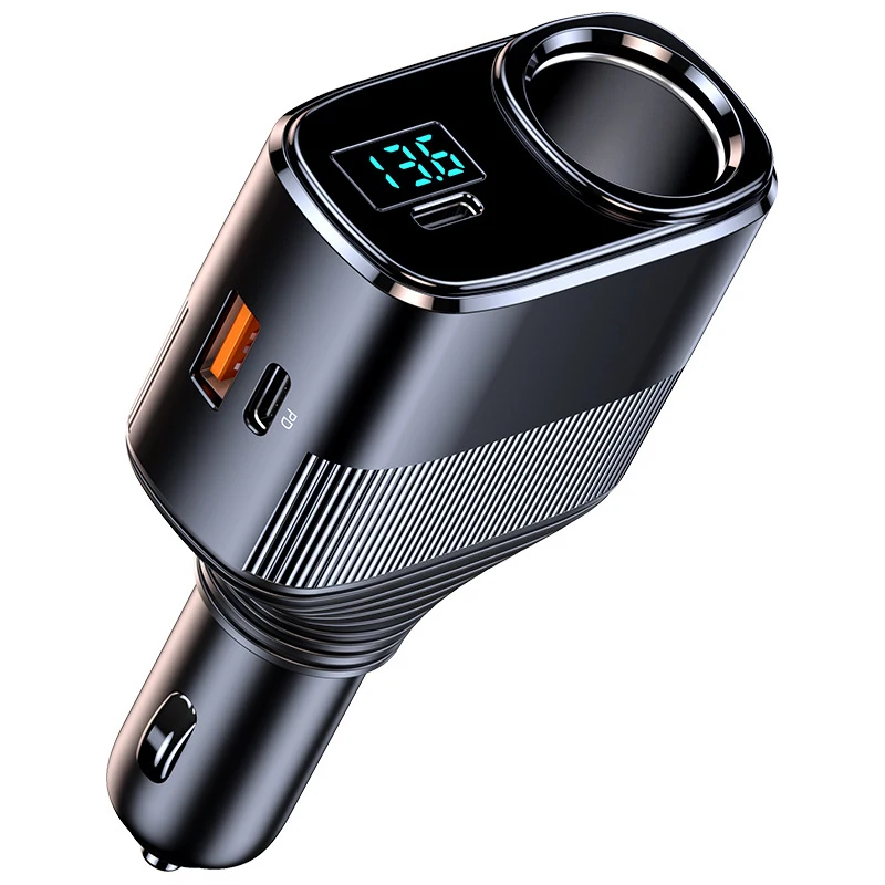 145 Вт автомобильный прикуриватель адаптер питания двойной USB быстрая зарядка