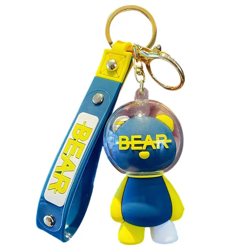 

Брелок с медведем, милый мультяшный астронавт, фотоподвеска, украшение для автомобиля, подвеска для сумки, Ювелирное Украшение