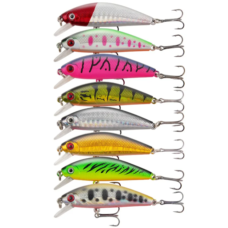 

Lure Minnow Five-mesh Sinking Water Submerged Long Throw Type Bionics Fake Bait Attack Bass Warped Mouth Black Fish 6.6cm 9.5g