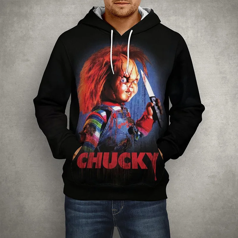 Childs Play Horror Movie Chucky 3D Print Men Women Children Pullover Spring Casual Fashion Long Sleeve Unisex Tops Cool Hoodies images - 6