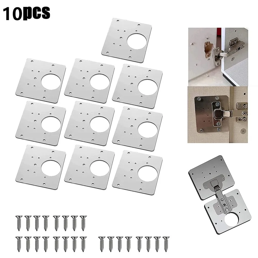 

Stainless Steel Hinge Repair Plates Kitchen Cupboard Cabinet Wardrobe Window Door Hinge Repairing Fixing Tool Furniture Hardware