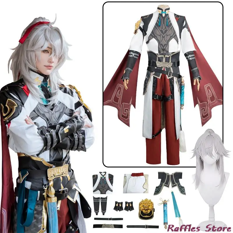 

Honkai Star Rail Jing Yuan Cosplay Costume Game Jing Yuan Cosplay Star Rail Clothes Wig Suit Halloween Party Honkai Costumes