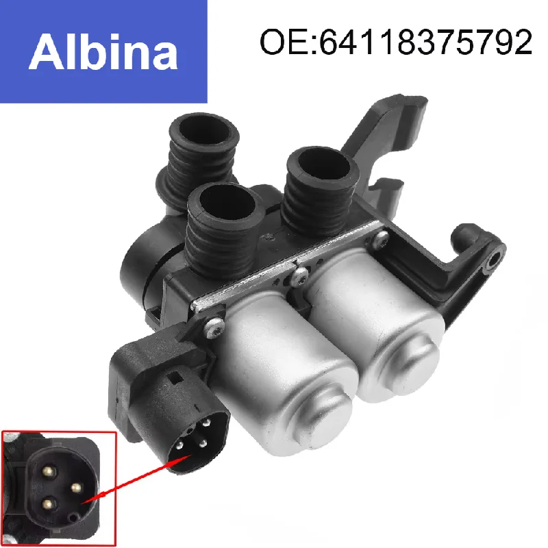 Фото 64118375792 64118391419 Клапан управления отопителем ZERE HVAC для BMW E36 318i 323i 325i 328i 3 серии M3, замена водяного клапана отопителя №1