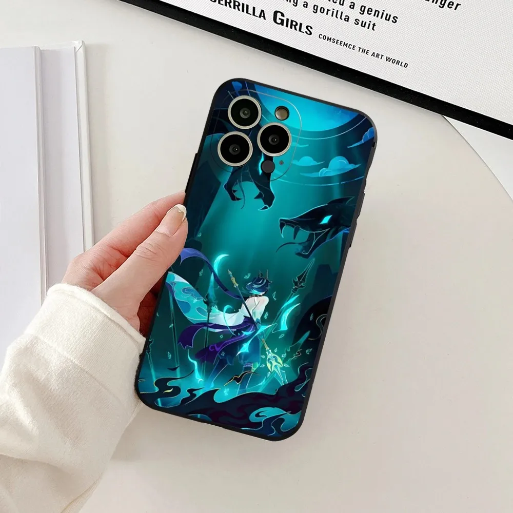 Чехол для телефона Genshin Impact Xiao iphone 13 15ProMax 11 14 12 Pro Xs Max Mini Xr X 7 8 6 6s Plus
