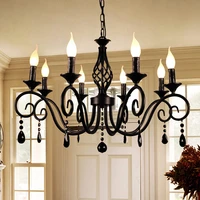 chandeliers58 light french country crystal candle chandelierindustrial black vintage pendant light fixture hanging lights for
