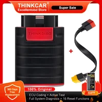 THINKCAR Thinkdiag, горячая версия, инструмент для диагностики всех систем, 16 сбросов, обслуживание, кодирование ЭБУ, активный тест, сканер OBD2, 1 год, бесплатно