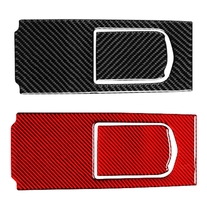 

2Pc Rear Multimedia Panel Carbon Fiber Cover Trim Car Decorative Sticker for Porsche Panamera 10-16 Carbon Fiber