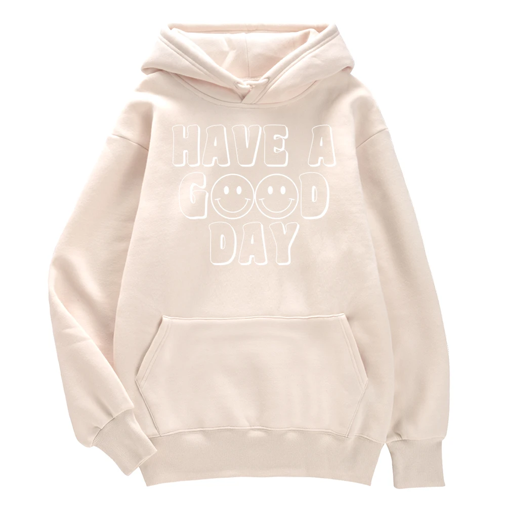 

Толстовка с принтом счастливого лица хорошего дня, мужской классический спортивный костюм для пары, спортивные свитшоты в стиле ретро, повседневный пуловер в стиле Харадзюку