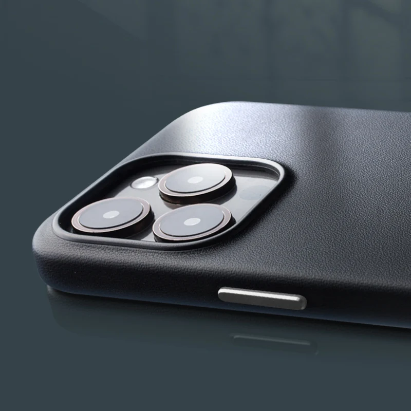 Новые тонкие Чехлы QIALINO из натуральной кожи для iPhone 16 Pro Max Противоударная задняя