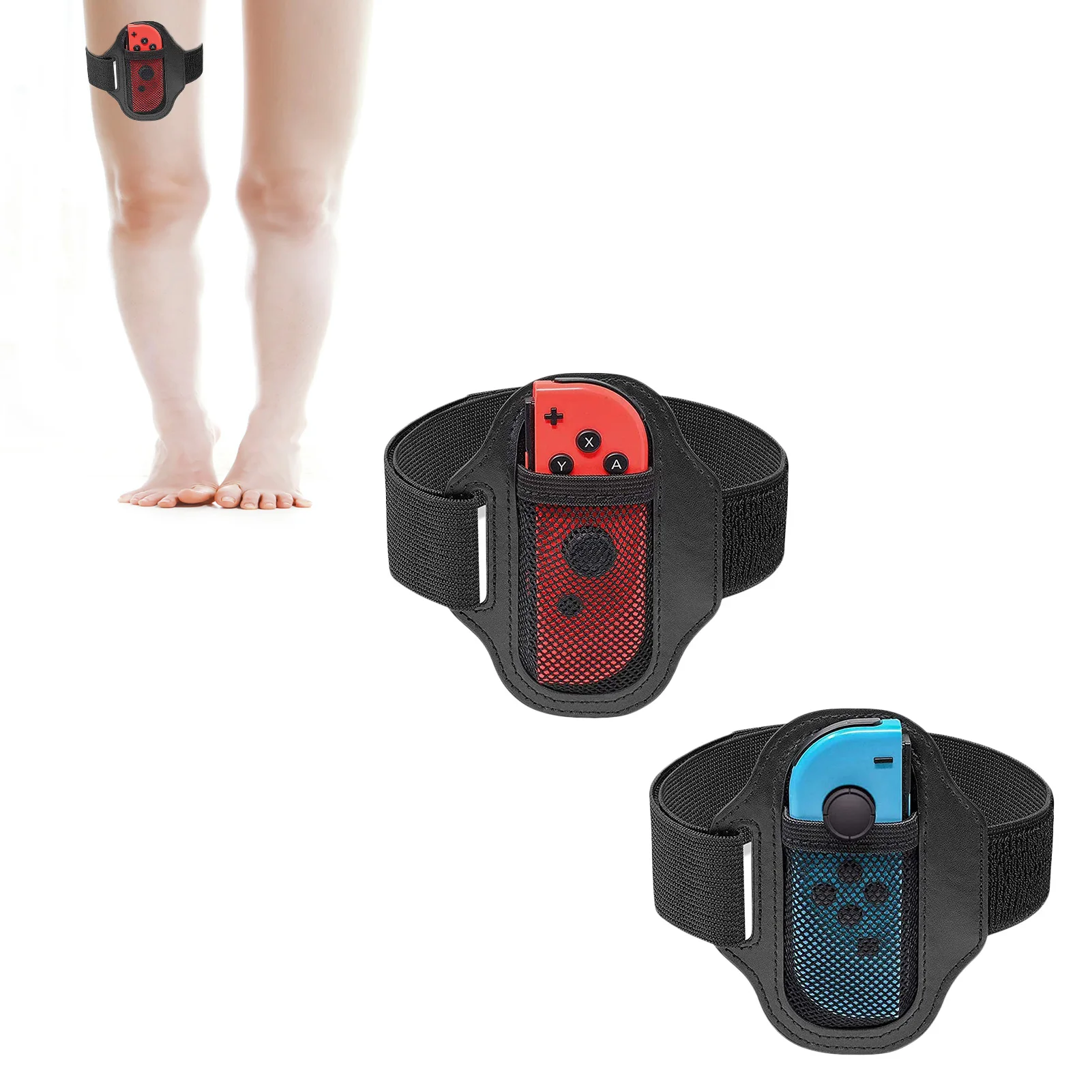 

Leg Straps For NS Gamepad Adjustable Leg Elastic Band Portable Dancing Strap Fit Adventure Game Ring Feet Accessories