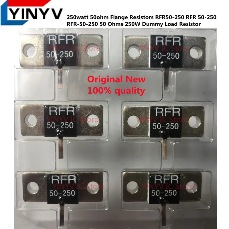 1pcs 250watt 50ohm Flange Resistors RFR50-250 RFR 50-250 RFR-50-250 50 Ohms 250W Dummy Load Resistor Original New 100% quality