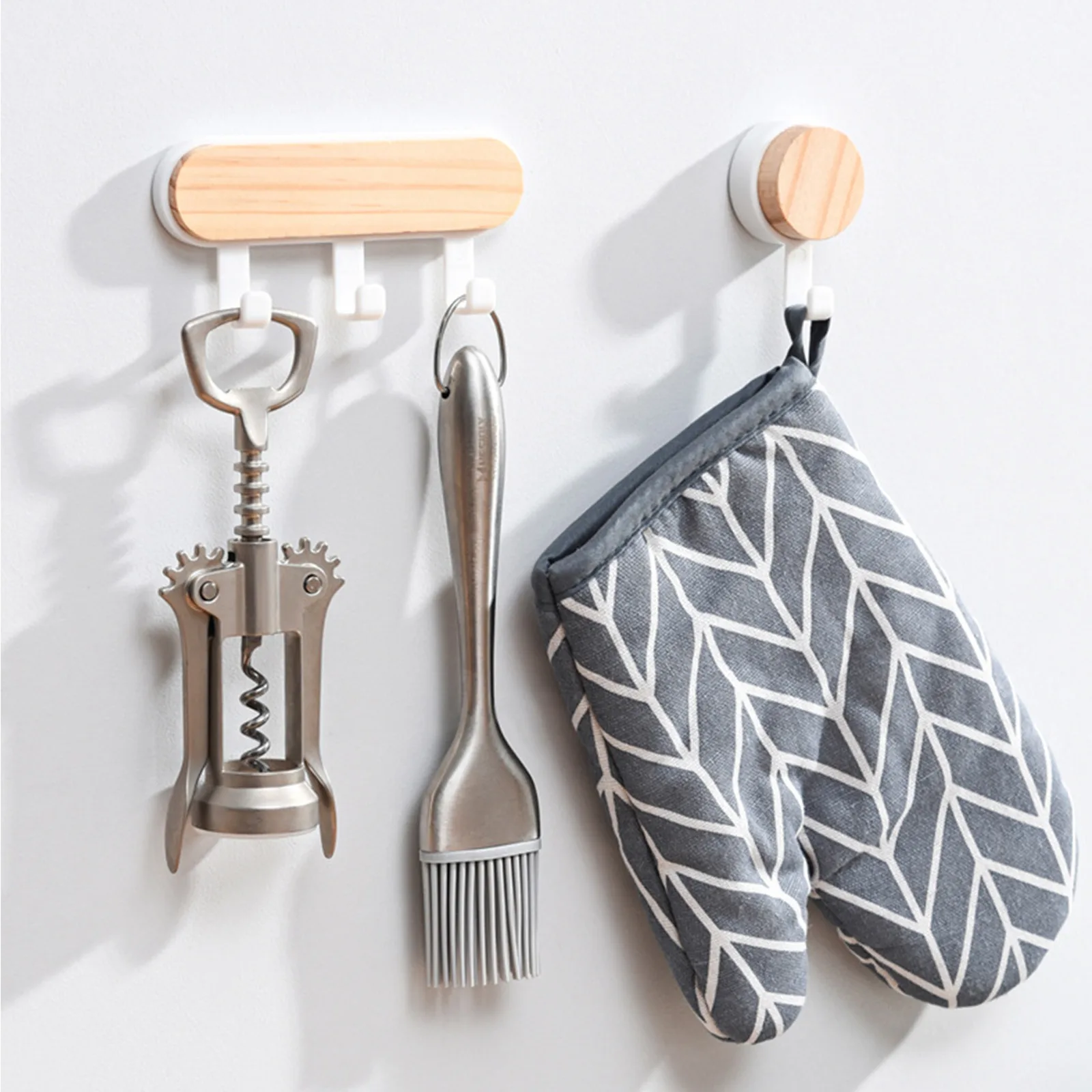 

Hat Scarf Storage Organizer Wood Key Holder Strong Key Ring Rack Phone Hooks Clerk Housekeeper Decorative Wall Mounted Hangers