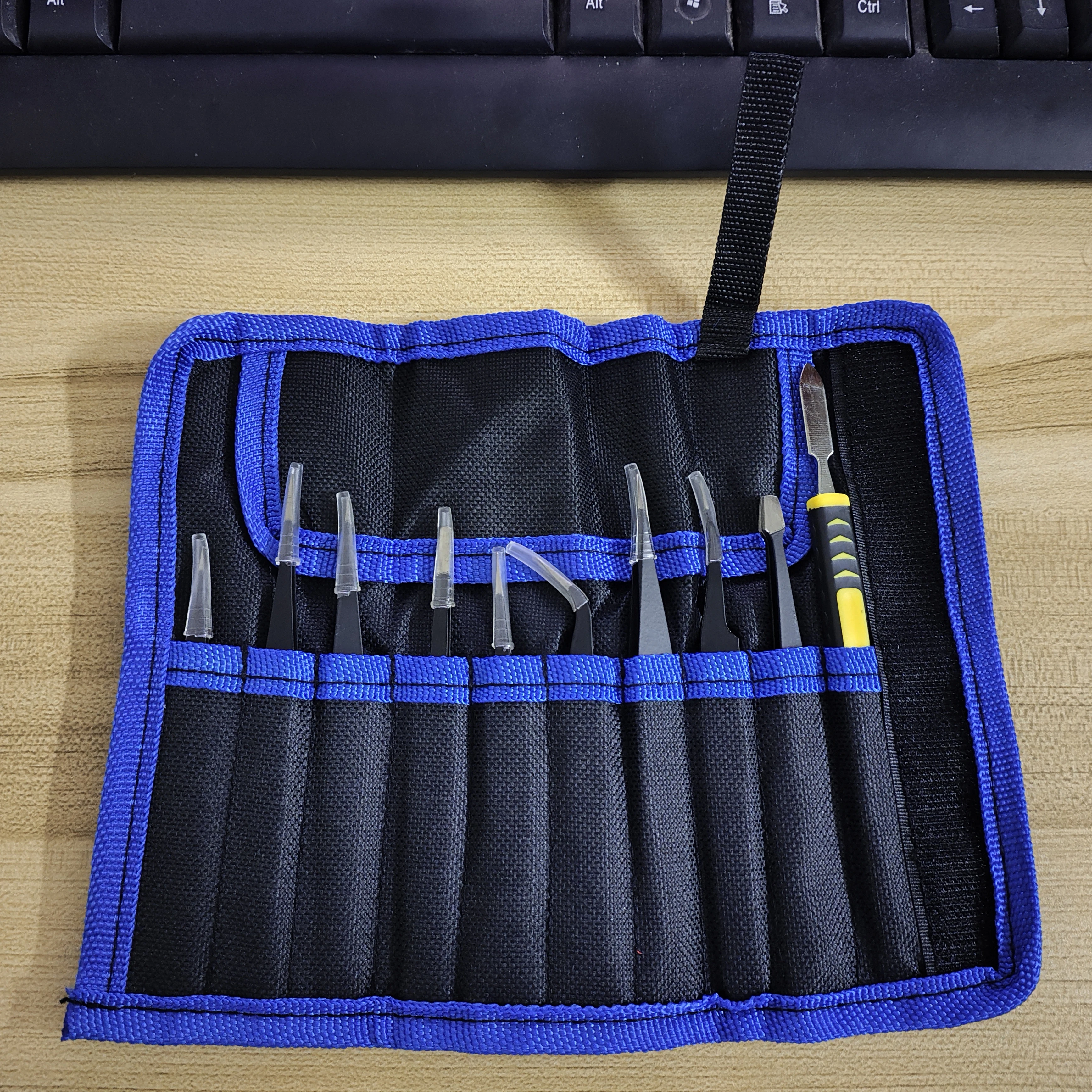 9-10 шт./компл. пинцеты из нержавеющей стали ESD, прецизионные антистатические инструменты для промышленного ремонта, пинцеты для пайки электроники, ремесло