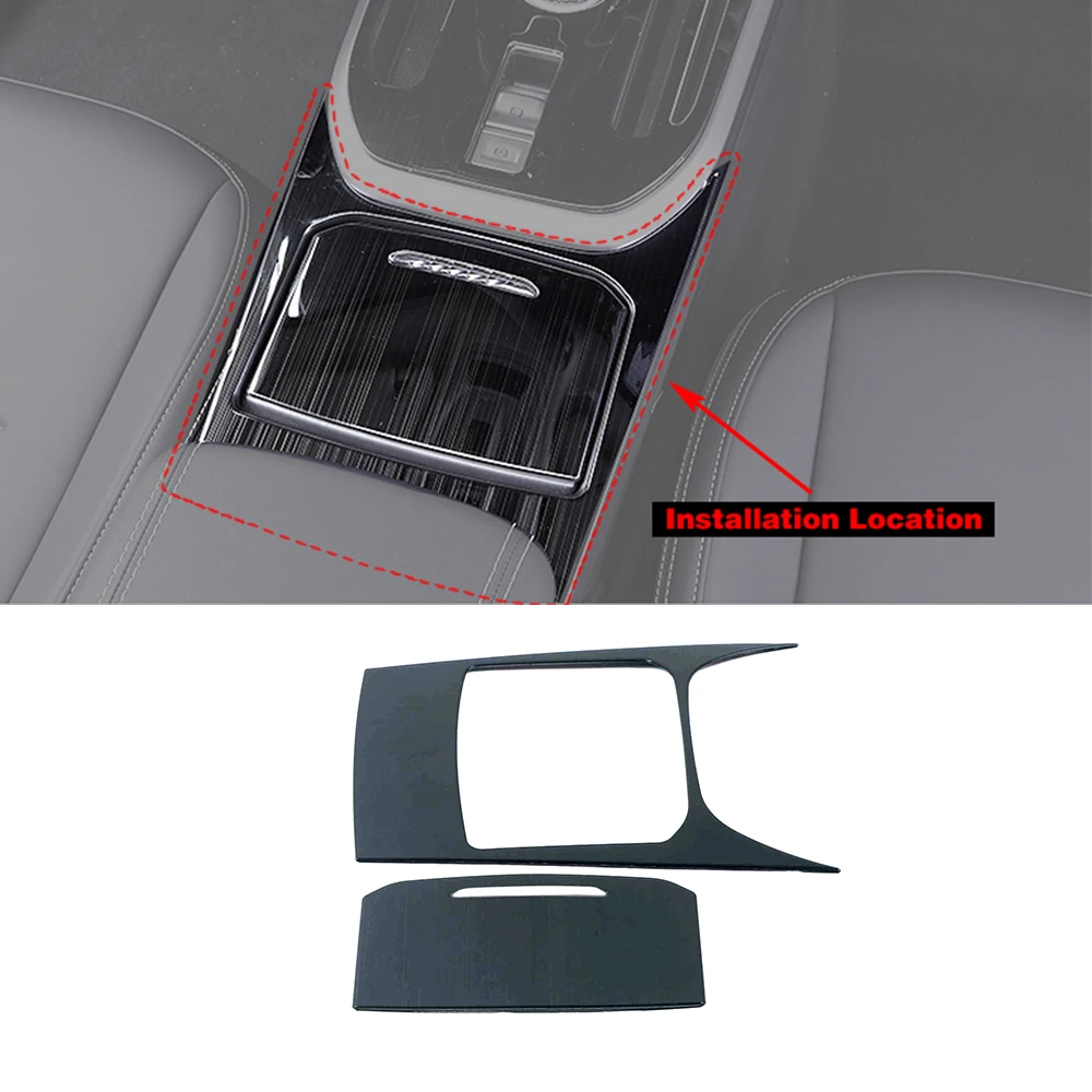 

Интерьерный аксессуар для Haval Jolion 2021-2024, центральный ящик для хранения автомобиля, органайзер, панель, отделка, наклейка из нержавеющей стали