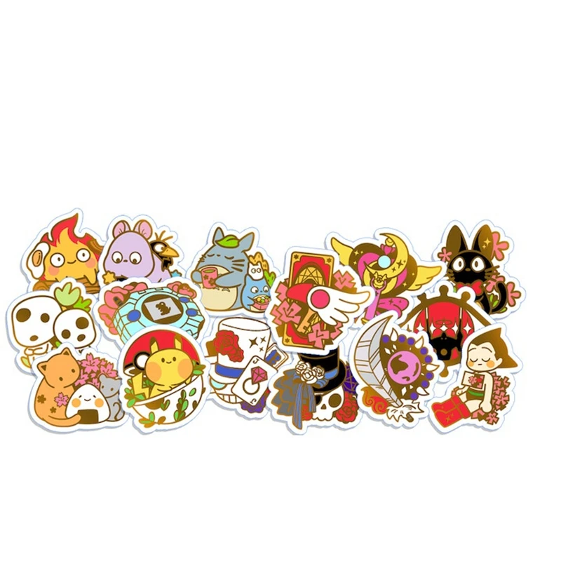 

2023 New Fashion Nostalgic Anime Enamel Pins Acrylic Clips Badge Reel