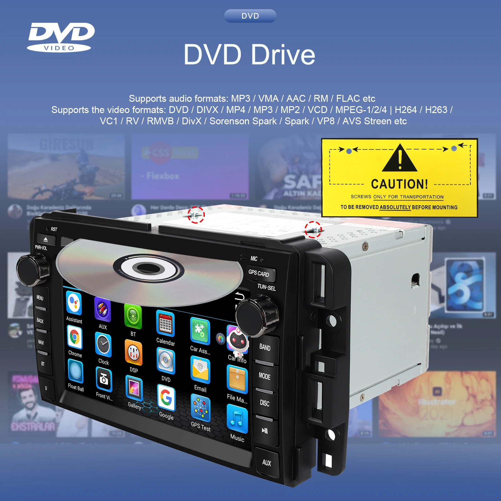 Автомагнитола Podofo 2 + 64G для GMC мультимедийный плеер на Android Wi-Fi 4G Sierra Yukon Denali бонуса