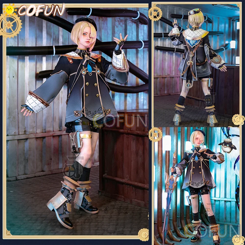 COFUN Game Genshin Impact Freminet Косплей Костюм Необычный праздничный костюм Пальто