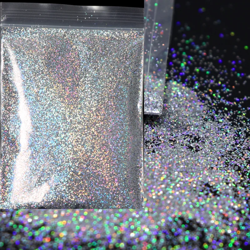 10g Bulk Glitter for Nails Hologram Powder Sparkly Pigment Art Decorations Loose Chunky Shiny Charms For Reflective Nail Polish