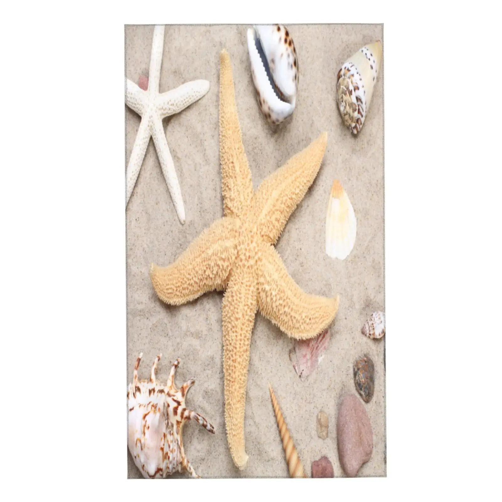 

Face Towel Trendy Starfish Seashells on Summer Beach Soft Bath Hotel Spa Gym Sport Hand Towelstoalhas de banho algodão frete grá