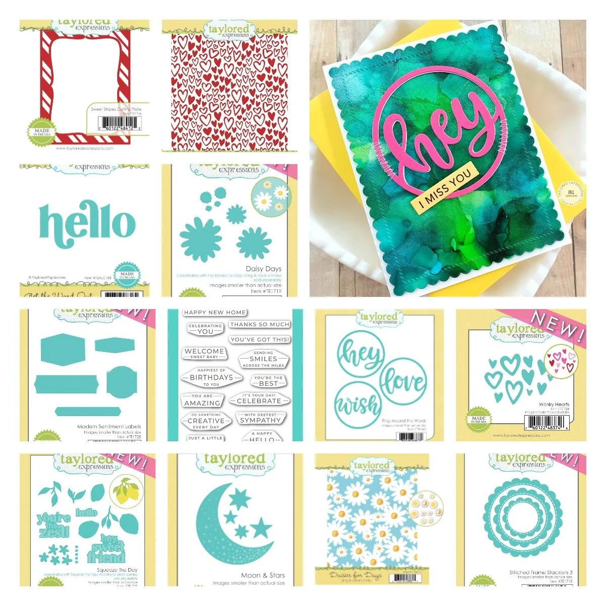 

Unicorn Moon & Stars Wonky Hearts Metal Cutting Dies Stamps Stencil For 2022 Scrapbook Diary Decoration Embossing Template Diy
