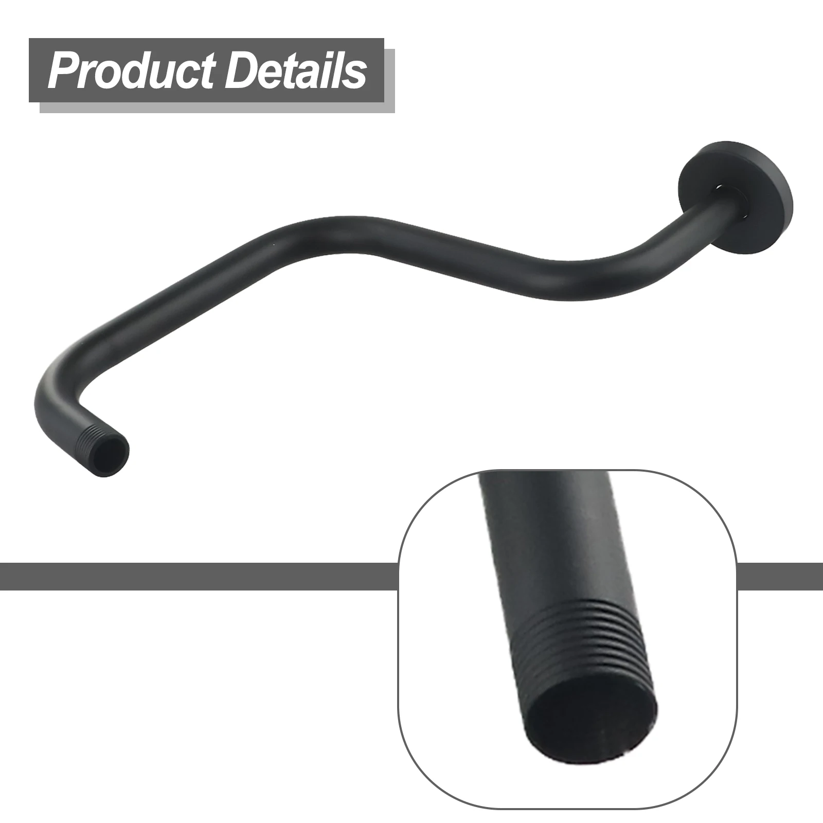 Стандартный мужской удлинитель смесителя для душа с S-образным кронштейном