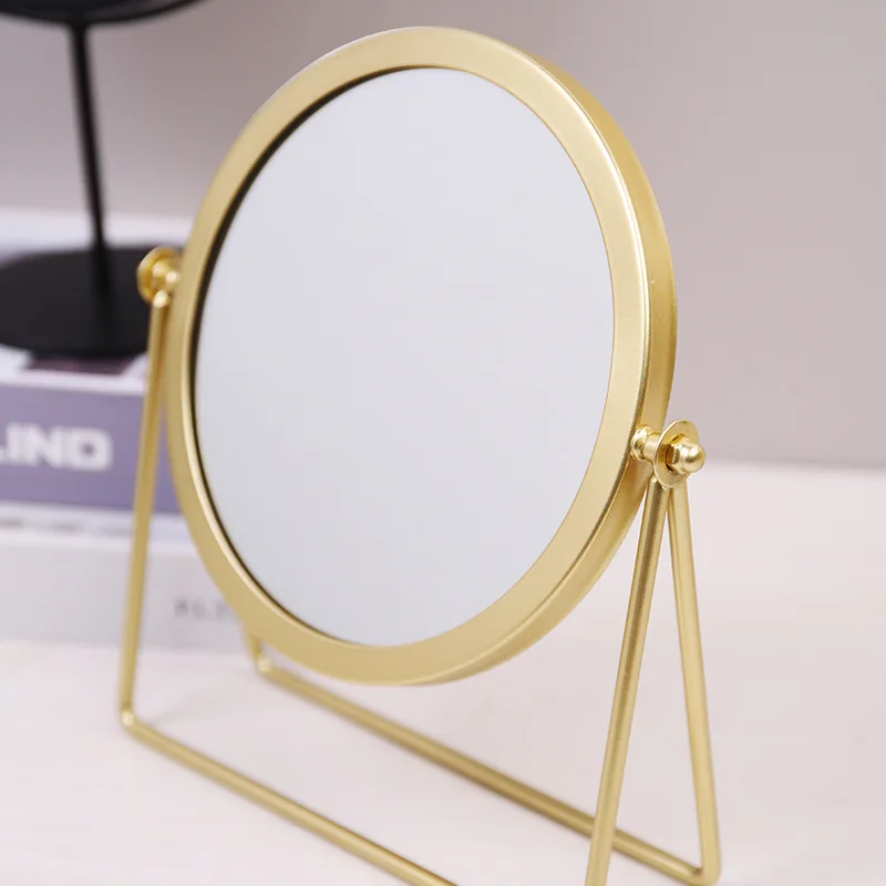 

2023 NEW Desktop Cute Large Portable Desktop Student Mirror GREY