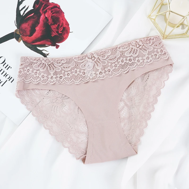 Новинка сексуальные кружевные женские трусики с цветочным рисунком прозрачные